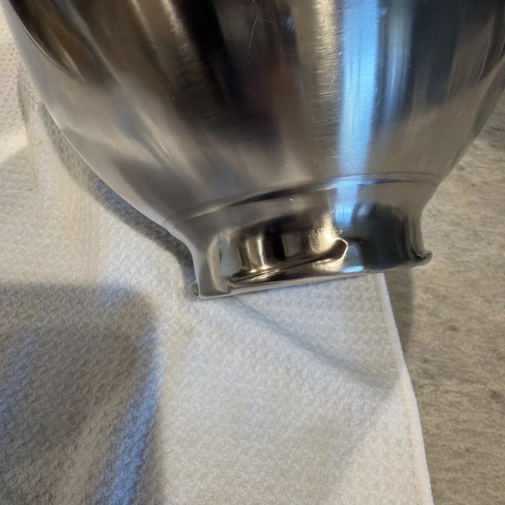Kitchenaid K45 Stainless Steel Twist Lock Mixing Bowl, No Handle And Dough Hook